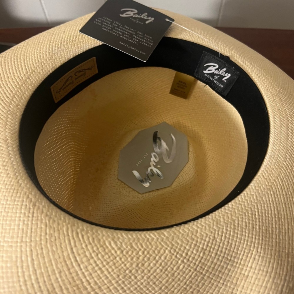 The Hanson Style Men's Fedora crafted from Lite Straw Men's Size S - Picture 7 of 9